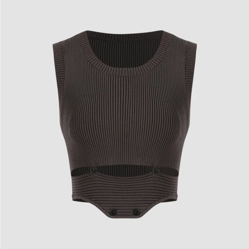Rib knit tank top - Picture 1 of 9